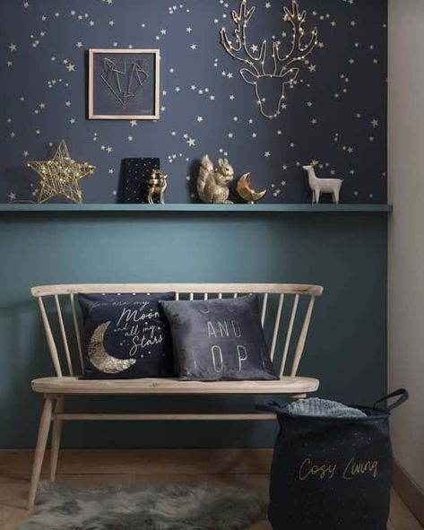 Pizarras Ideas, Dark Blue Walls, White Nursery, Wallpaper Tumblr, 아파트 인테리어, Baby Bedroom, Kids Room Design, Boy Room, New Room