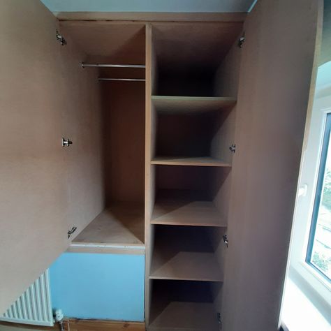 Bulkhead Storage Ideas, Stair Bulkhead Ideas Nursery, Wardrobe Over Bulkhead, Cupboard Over Stairs Bulkhead, Stair Bulkhead Ideas, Bulkhead Storage, Bed Built Over Stair Bulkhead, Wardrobe Built Over Stair Bulkhead, Over Stairs Storage