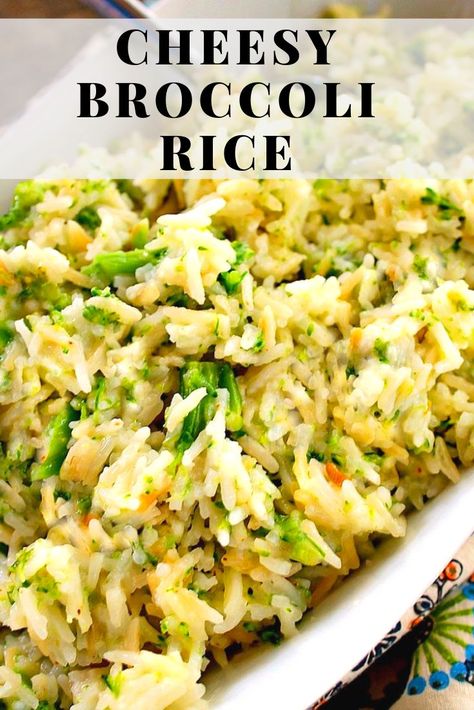 Grits Recipes, Broccoli Cheese Rice, Cheesy Broccoli Rice, Broccoli And Rice, Cheesy Rice, Cheesy Broccoli, Rice Side, Rice Recipes For Dinner, Rice Side Dishes