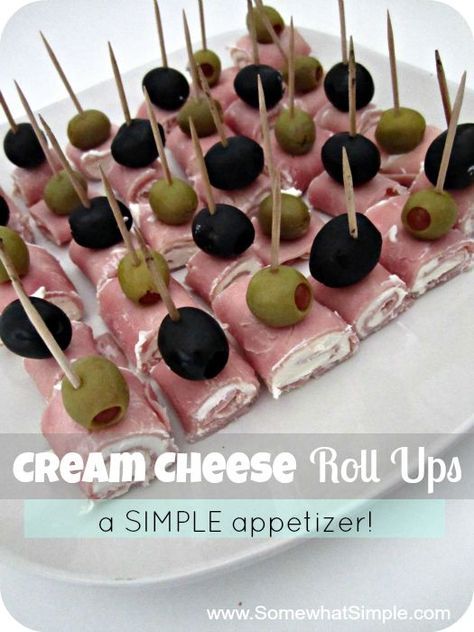 Cream Cheese Roll Ups, Cheese Roll Ups, Easy Finger Food, Cream Cheese Roll Up, Homemade Ham, Cheese Roll, Cream Cheese Rolls, Decorações Com Comidas, Appetizers Easy Finger Food