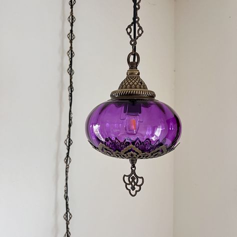 Hanging Lights In Bedroom Ceilings, Corner Pendant Light Living Room, Boho Living Room Lighting, Light Whimsigoth, Corner Hanging Light, Swag Lighting, Swag Light Fixture, Hanging Lamp Bedroom, Ceiling Swag