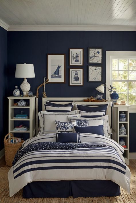 Discover how Sherwin Williams Naval can transform your space into a seaside oasis with nautical charm. Dive into coastal serenity.
#ad  


#Colortrend
#wallpaint2024
 #color2024
 #DIYpainting
 ##DIYhomedecor
 #Fixhome Pirates Bedroom, Alder Wood Kitchen Cabinets, Sherwin Williams Naval, Weathered Wood Furniture, Nautical Theme Room, Nautical Room Decor, Pirate Bedroom, Pirate Room, Solid Wood Kitchen Cabinets