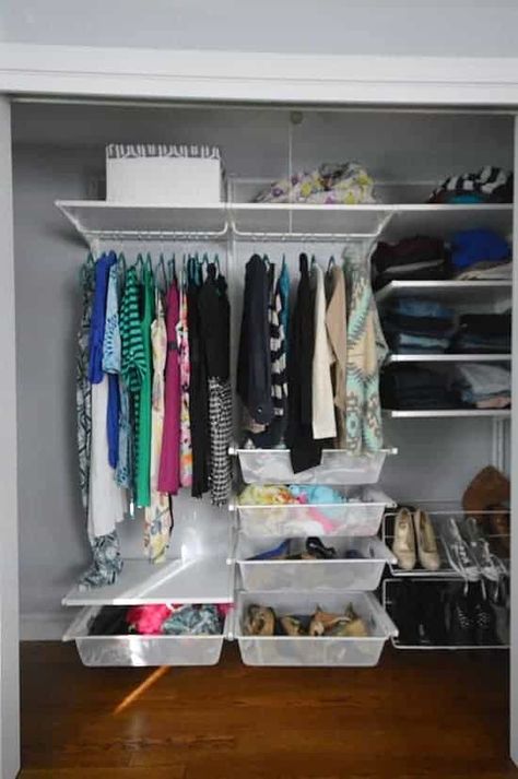 Boaxel Closet, Ikea Boaxel, Ikea Closet System, Dressing Ikea, Diy Closet System, Ikea Algot, Organized Bedroom, Diy Closet Shelves, Closet Maid