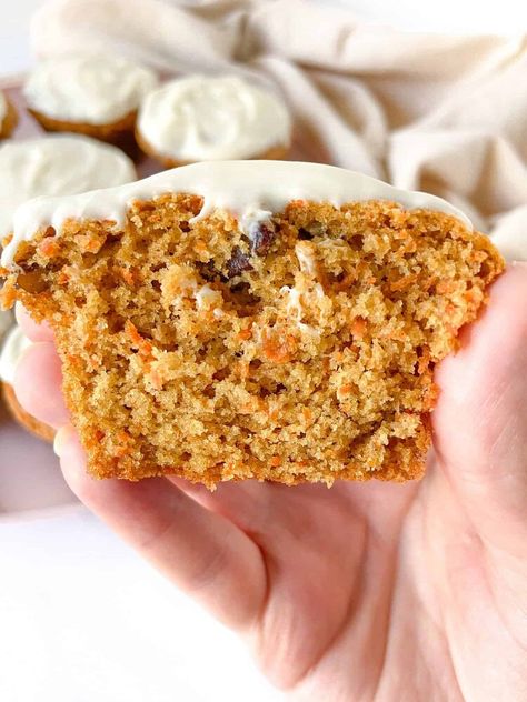 Disclosure: This post may contain affiliate links.These Carrot Cake Protein Muffins are tender, subtly sweet, and packed with protein. Made from protein pancake mix, the muffins are perfect for breakfast!Find this recipe and more on my blog HERE: https://sugarylogic.com/carrot-cake-protein-muffins/ While muffins are delicious, most pack on the calories with little nutritional value. These carrot cake protein muffins vary away from that characteristic, as they are made with protein p… Krempita Recipe, Carrot Cake Protein, Carrot Cake Muffin Recipe, Healthy Carrot Cake Muffins, Italian Appetizers Easy, Canned Carrots, Protein Pancake Mix, Apple Cinnamon Bread, Carrot Cake Muffins