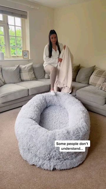 Bed Bean Bag, Giant Beanbag, Big Dog Beds, Human Dog Bed, Human Dog, Bean Bag Bed, Giant Bean Bags, Comfortable Bedroom, Room Inspiration Bedroom