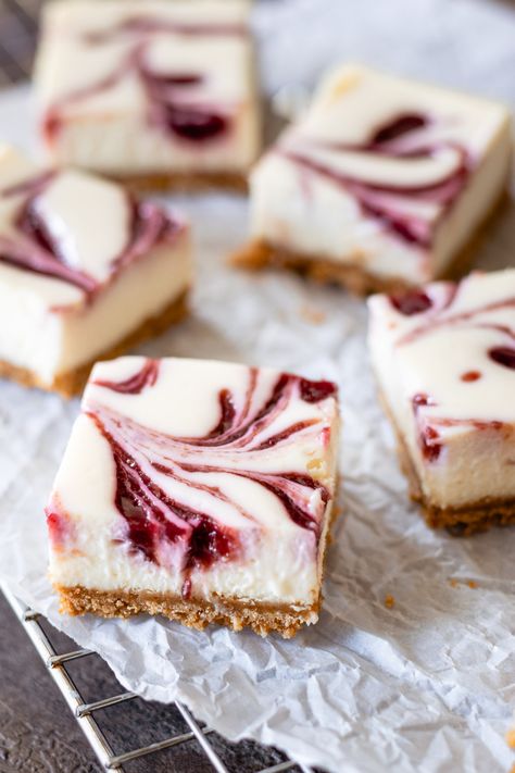 Use up your summer cherries with this recipe for creamy cherry swirl cheesecake bars made with a buttery graham cracker crust. Apricot Cake, Graham Cracker Recipes, Gluten Free Graham Crackers, Swirl Cheesecake, Cherry Sauce, Fresh Cherry, Summer Cherries, Cherry Cheesecake, Cracker Crust