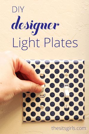 Whether your personal style is classic, cute, outrageous, or even humorous, let these decorative light switch cover ideas provide you with some inspiration. Ready to switch out your light switch covers? We’ve rounded up DIY light switch covers and some sleek switch plates that you can buy. Plate Covers Diy, Diy Light Switch, Light Switch Covers Diy, Light Plate Covers, Decorative Light Switch Covers, Cover Ideas, Light Switch Cover, Switch Plate Covers, I Love Makeup