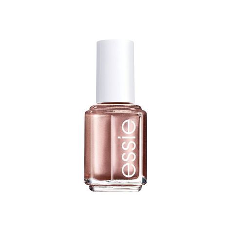 Rose Gold Gel Polish, Gold Gel Polish, Nail Polish Brown, Essie Nails, Rose Gold Nail, Rose Gold Nail Polish, Rose Gold Nails Design, Essie Nail Colors, Metallic Nail