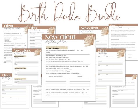 Doula Contract Template Free, Birth Preferences, Record Print, Business Plan Outline, Doula Business, Intake Form, Birthing Classes, Birth Records, Birth Doula