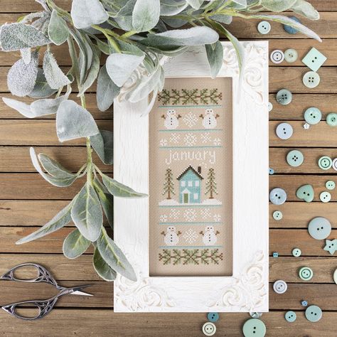 Cross Stitch Recap - The Spring Edition - The Jolly Jabber Quilting Blog Flag Cross Stitch, Country Cottage Needleworks, Family Tree Frame, Needlework Shops, Linen Stitch, Cross Stitch Finishing, French Knots, Cross Stitch Samplers, Paper Pattern