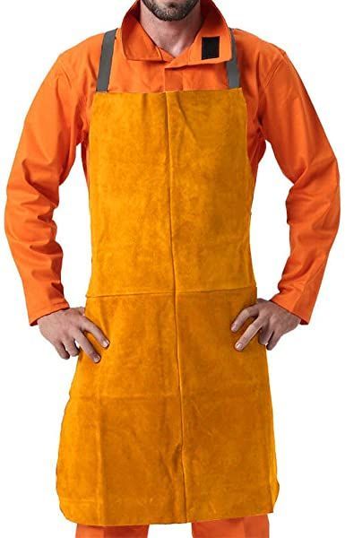 LINXINO Cowhide Leather Welding Apron 39" x 26", Thermal Insulation Protection Heat & Flame Resistant Safety Clothing Work Apron Bib for Welders Blacksmith Woodworking Unisex Welding Apron, Branded Aprons, Work Apron, Work Aprons, Leather Apron, Safety Clothing, Protective Clothing, Thermal Insulation, Cowhide Leather