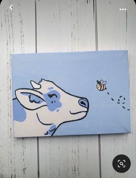 Painting Animals Easy, Paintings Easy Ideas, Aesthetic Things To Paint Easy, Dog Paintings Easy, Bluey Painting, Hippie Painting Ideas Easy Canvas, Cute Painting Ideas Easy, Cute Painting Ideas Aesthetic, Paint Pen Ideas