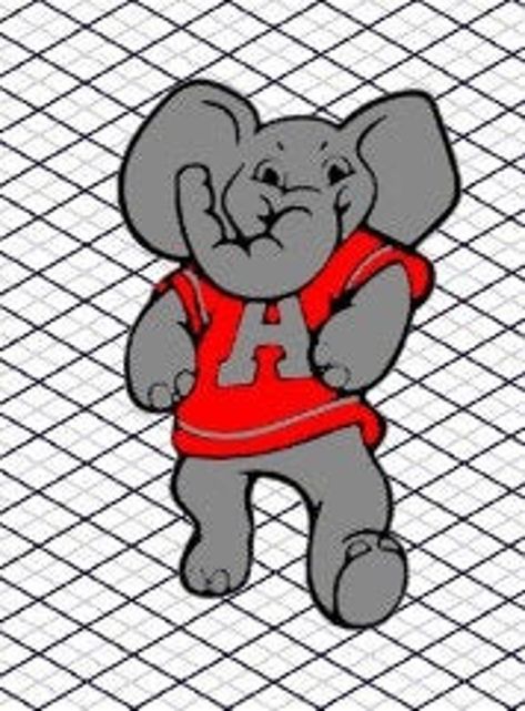 Alabama Mascot, Alabama Elephant, Elephant Svg, Big Al, Alabama Football, Football Svg, University Of Alabama, Alabama, Vinyl Decals