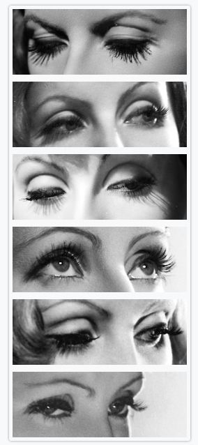 #Greta #Garbo eyes Garbo Makeup, 30s Makeup, Eye Drawings, Hollywood Cinema, Greta Garbo, Katharine Hepburn, Bette Davis, Vintage Makeup, Joan Crawford