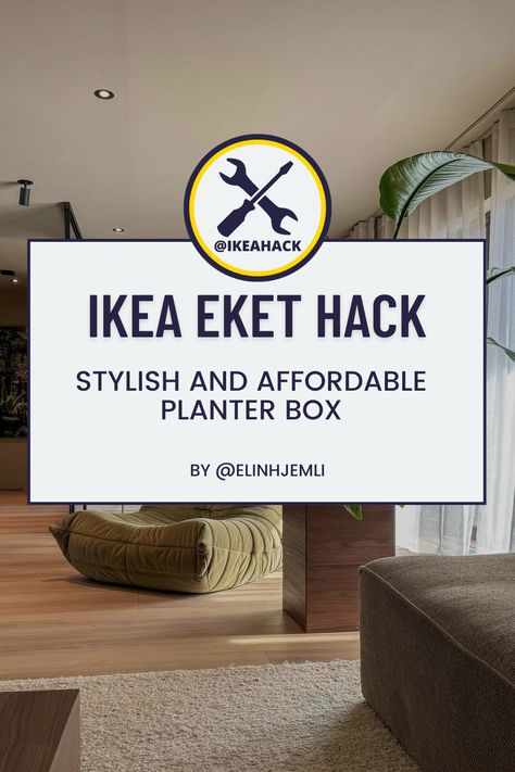 Eket Ikea, Eket Cabinet, Ikea Eket, Tv Furniture, Planter Box, Perfect Foundation, Home Decor Store, Planter Boxes, Ikea Hack