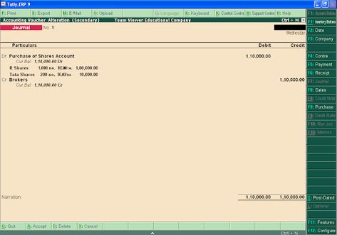 How to Record Shares Purchase and Sales Transactions in Tally.ERP 9 | Accounting Education Tally Erp 9 Accounting Notes, Accounting Notes, Tally Erp 9, Electrical Engineering Projects, Accounting Education, Accounting Basics, Accounting Course, Accounting Student, Accounting Books