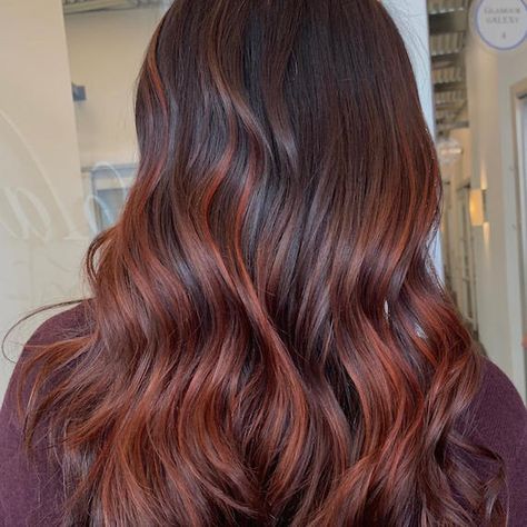 11 Auburn Hair Color Ideas and Formulas | Wella Professionals Auburn Hair Color Redken Formula, Auburn Hair Formula Wella, Level 4 Hair Color, Wella Cinnamon Brown Hair, Wella Copper Formula, Wella Copper Brown Formula, Auburn Hair Wella, Wella Reds Chart, Medium Auburn Hair Color