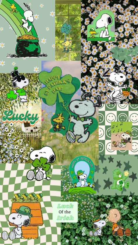 Irish Baby, Snoopy Images, Snoopy Wallpaper, Phone Wallpaper Patterns, Pattern Wallpaper, St Patrick, Cute Wallpapers, Phone Wallpaper, Snoopy