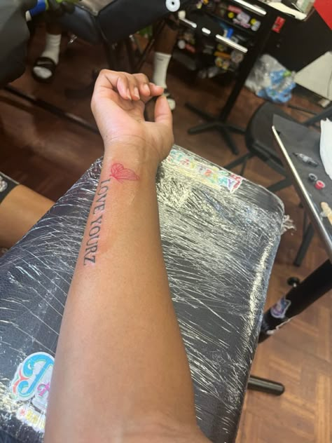 Lyric Tattoos J Cole, Love Yourz J Cole Tattoo With Butterfly, Love Yourz J Cole Tattoo Arm, Love Yourz Tattoo Women, Love Yourz J Cole Tattoo Red, Luv Yourz J Cole Tattoo, Love Yourz Tattoo On Arm, J Cole Love Yours Lyrics Tattoo, Live Yourz Jcole Tattoo