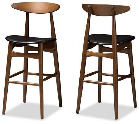 Mid Century Bar Stools, Black Counter Stools, Mid Century Modern Bar, Kursi Bar, Modern Counter Stools, Mid Century Bar, Contemporary Bar Stools, Wooden Bar Stools, Leather Counter Stools