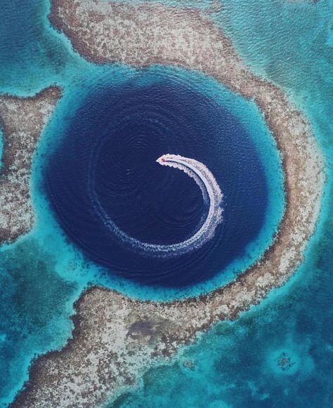 @hazeproject09. Belize. Great Blue Hole Belize, The Great Blue Hole, Blue Hole Belize, Great Blue Hole, Blue Hole, Belize Travel, Central America Travel, Moss Art, Blue Rainbow