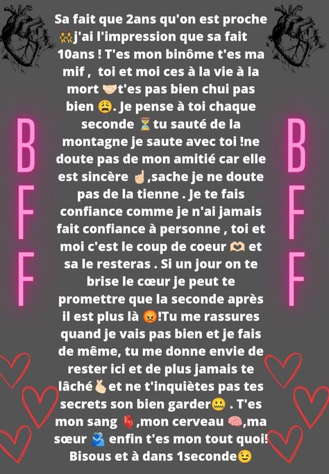 Je sais ces moche mais bon🤷🏼‍♀️ Message For Best Friend, Pretty Quotes, Texts, Best Friends, Quotes