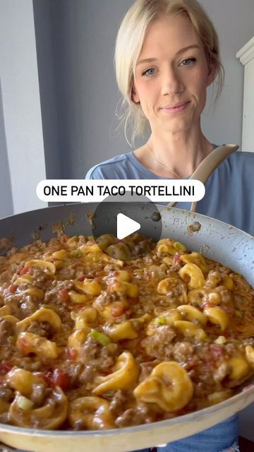 Tortellini Taco Bake, Taco Tortellini Casserole, Recipes For Tortellini, Easy Quick Ground Beef Recipes, Tortellini Recipes With Ground Beef, Ground Beef And Tortellini Recipes, Ground Beef Tortellini Recipes, Light Supper Ideas, Taco Tortellini