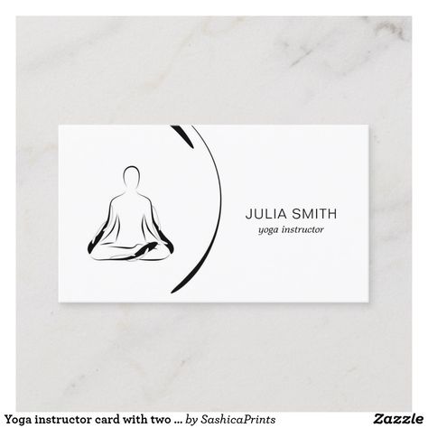 Visiting Cards Design Creative, Visiting Cards Design, Yoga Ideas, Visiting Card Design, Yoga Instructor, Visiting Card, Black Yoga, Cards Design, Yoga Shop