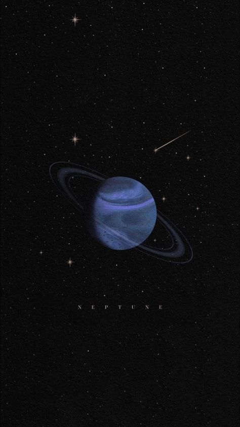 Neptunus Planet Aesthetic, Neptune Planet, Space Phone Wallpaper, Planets Wallpaper, Space Artwork, Aesthetic Space, Simple Iphone Wallpaper, Space Backgrounds, Cute Simple Wallpapers