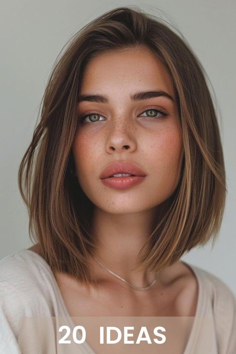 Professional Hairstyles Shoulder Length, Shoulder Length Hair Fine, Mum Haircut, Cute Shoulder Length Hairstyles, Juliet Hair, Bob 2024, Hair Lob, Shoulder Length Bob Haircut, Haircut Styles For Women