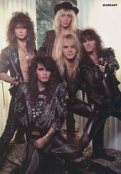 Warrant Warrant Band, Pinup Posters, 80s Metal Bands, Jani Lane, 80s Glam Rock, Big Hair Bands, 80s Heavy Metal, Teen Magazines, 80s Rockstars