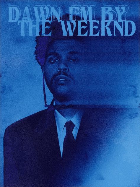 The Weeknd Blue, The Weeknd Album Cover, Weeknd Songs, Weekend Artist, Weeknd Poster, The Weeknd Albums, The Weeknd Songs, Blue And White Art, The Weeknd Poster