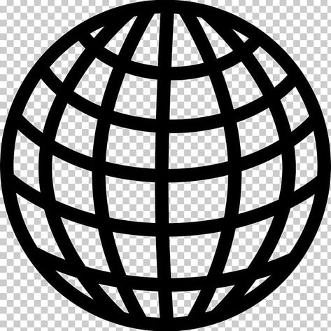 Streetwear Design Graphics Png, Globe Graphic Design, Globe Black And White, Earth Black And White, Streetwear Design Graphics, Graphic Shapes Pattern, Grid Png, App Icon Black And White, World Logo Design