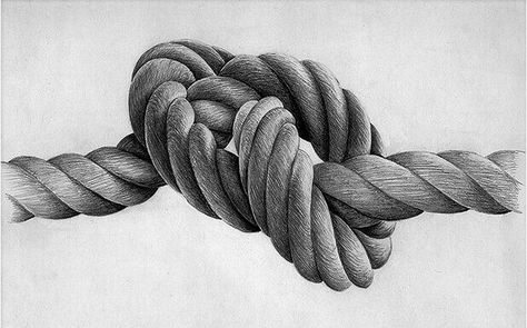 Exceptional Drawing of knotted rope Rope Tattoo, Rope Drawing, Pencil Drawing Ideas, Grass Painting, Desen Realist, Realistic Pencil Drawings, Tato Lengan, Object Drawing, Basic Drawing