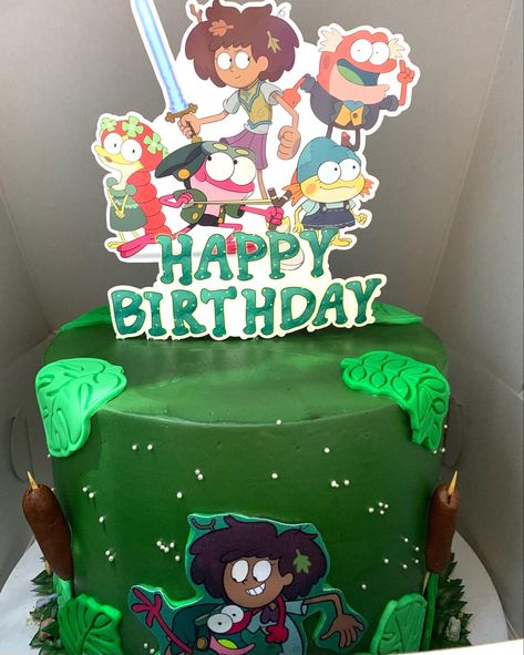 Amphibia Cake, Amphibia Birthday Cake, Amphibia Gifts, Amphibia Christmas, Themed Birthday Cakes, 8th Birthday, Birthday Girl, Girl Birthday, Cute Drawings