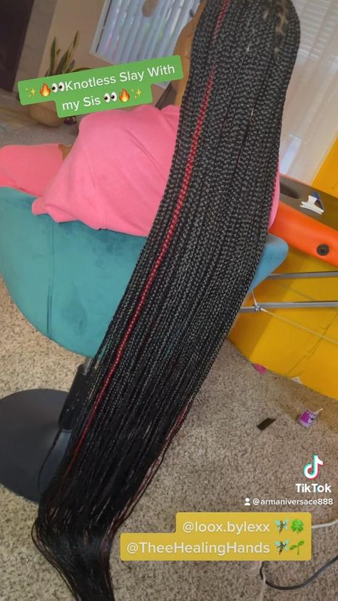 Floor Length Braids, Black Box Braids, Big Box Braids, Tutorial Hair, Braided Hair Tutorial, Big Box Braids Hairstyles, Natural Braids, Long Hair Tutorial, Knotless Braids