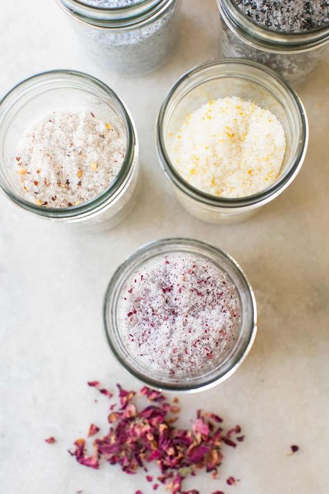 How to Make Flavored Salt Salt Infusions, Flavor Salt, Flavored Finishing Salt, Infused Salt, A&w Seasoning Salt Recipe, Flakey Salt, Infused Sugar, Lime Salt, Flavored Salts