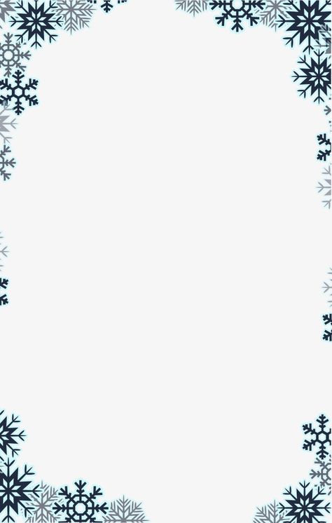 Winter Border Frame, Winter Border Design, Christmas Border Design, Clipart Borders Free, Winter Border, Christmas Boarders, Free Christmas Borders, Boarders Designs For Projects, Snowflake Border