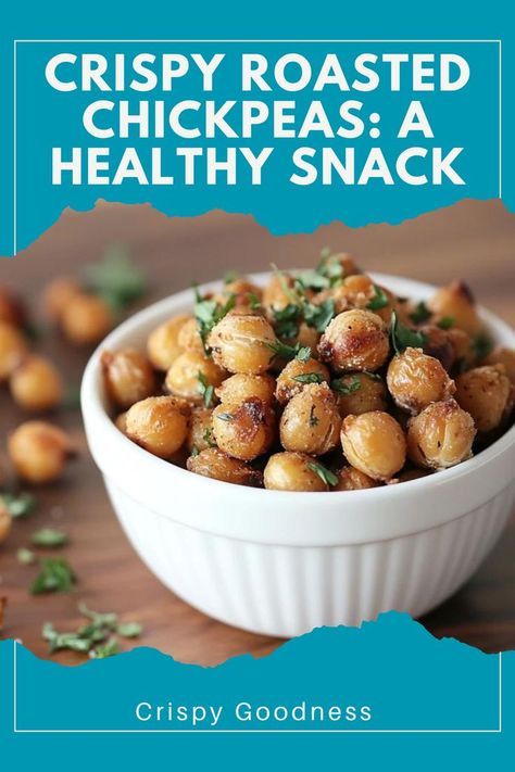 🥙 Crispy Chickpeas – These crispy roasted chickpea recipes are the perfect healthy snack! Full of flavor and super easy to make. 🌿 #RoastedChickpeas #HealthySnacks #CrispyGoodness #PlantBasedEating Chic Peas Recipes Snacks, Chick Peas Roasted, Healthy Snacks Salty, Roasted Chickpea Recipes, Roasted Chickpeas Snack, Crispy Roasted Chickpeas, Chickpeas Roasted, Chickpea Recipes Roasted, Roasted Chickpea