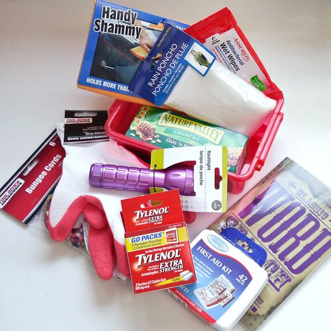 Be Prepared With This Dollar-Store Car Emergency Kit Cars Essentials, Car Safety Kit, Antibacterial Wipes, Car Emergency Kit, Safety Kit, Dollar Store Diy Projects, Car Essentials, Car Kit, Emergency Prepping