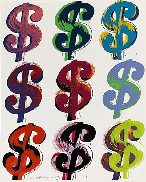 Feng Shui Money, Dollar Signs, Feng Shui Wealth, Warhol Art, The Tao, Dollar Sign, Principles Of Design, Outsider Art, Andy Warhol