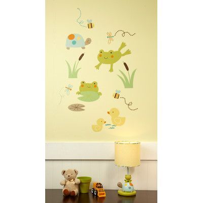 Carter's Pond Wall Decal Pond Nursery Theme, Frog Nursery Theme, Pond Nursery, Frog Nursery, Wall Decor Letters, Nursery Decor Pillows, Boy Nursery Bedding, Kids Rooms Inspo, Blue Nursery Decor