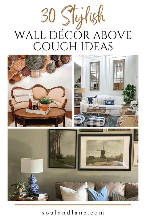 Give the wall above your couch its moment in the spotlight with creative decor solutions that enhance the coziness and charm of your lounge area. Dive into options like creating a personalized photo ledge, hanging a bold piece of abstract art, or arranging a series of geometric shelves for a modern touch. Whether you lean towards minimalism or maximalism, these wall decor ideas above the couch are designed to complement your living space's vibe while adding interest and depth. Get inspired to re Wall Decor For Above Couch, Above Couch Ideas Living Rooms, Above Couch Ideas, Wall Decor Above Couch, Decor Above Couch, Above The Couch, Photo Ledge, Fireplace Frame, Geometric Shelves