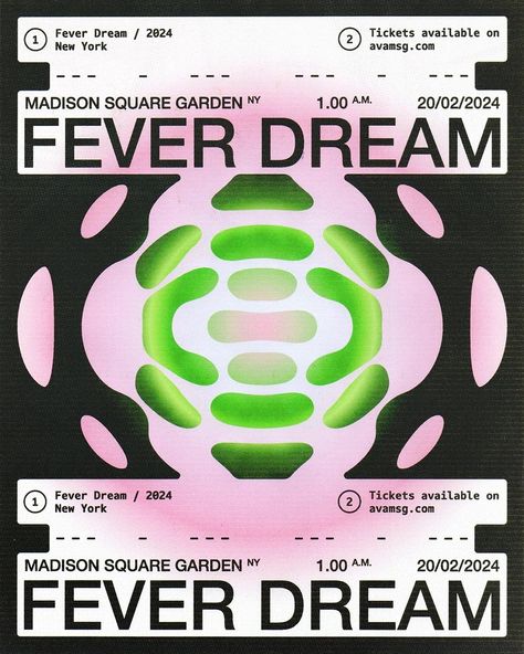 Fever Dream, Rave flyer concept (3/3) (Re-edit) | © 2023 _ _ _ #graphicdesign #design #visualart #visualgraphic #tipography #art #digitalart #designer #designers #creative #creatives #artist #digitalart #graphic #graphicart #graphics #photoshop #illustrator #posterdesign #vector #vectorart #visualstyle #poster #posterdesign #typography #typefacedesign #albumartwork #album #cover #typefacedesign Dream Poster Design, Rave Poster, Flow Graphic, Rave Flyer, Typo Poster, Fever Dream, Graph Design, Typography Poster Design, Graphic Design Fonts