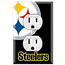 Steelers Bedroom, Steelers Decor, Pittsburgh Steelers Man Cave, Pittsburgh Steelers Crafts, Theatre Room Ideas, Duplex Wall, Pittsburgh Steelers Wallpaper, Steelers Women, Football Bedroom