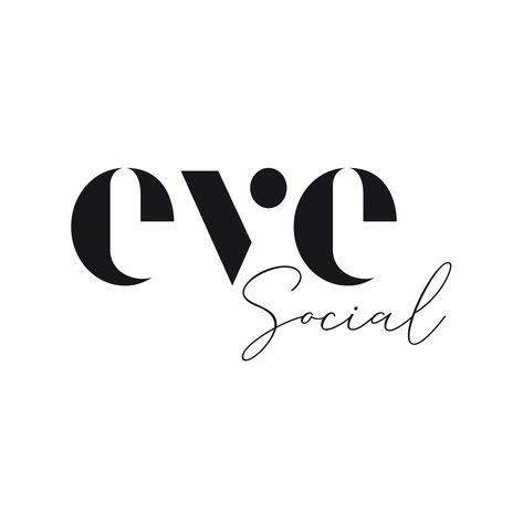 Eve Logo Ideas, Social Media Marketing Logo Ideas, Eve Logo Design, Social Media Manager Logo, Eve Logo, Cute Business Names, Social Media Marketing Logo, Development Photography, Butter Packaging