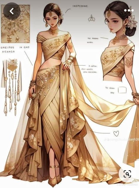 Dresses Design, Dress Illustration, Fashion Illustration Sketches Dresses, Fashion Design Patterns, Fashion Design Collection, Salwar Kamiz, Fashion Drawing Dresses, Sketches Dresses, Dress Design Sketches