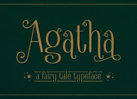 Agatha Display Font Font Guide, Ttf Fonts, Word Fonts, Gothic Fonts, Sans Serif Typeface, Font Inspiration, Stylish Fonts, Fairy Book, Creative Fonts