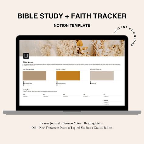 simple notion template Notes Notion Template, Notes Notion, Bible Study Template, Notion Inspo, Template Notion, Small Business Planner, Study Organization, Sermon Notes, Dashboard Template