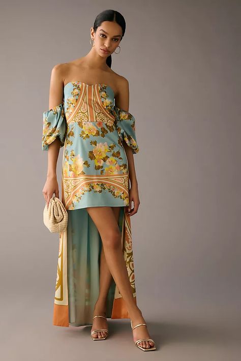 Women's Dresses | Anthropologie Christmas Gala, Mob Dresses, Engagement Outfits, Dress The Population, Cape Dress, Gowns With Sleeves, Ruffled Maxi Dress, Derby Hats, Polyester Dress